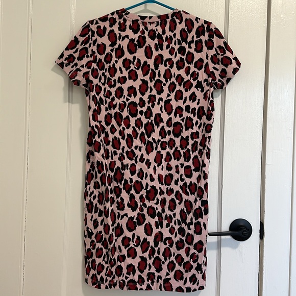Kenzo Paris Leopard Print T-Shirt Dress - Picture 2 of 5